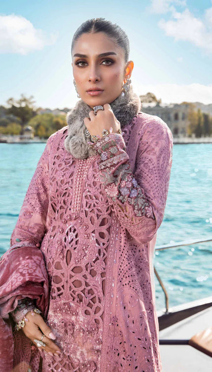 Unstitched Linen | Ash Pink DL-1106
