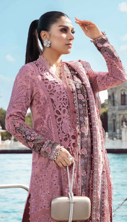 Unstitched Linen | Ash Pink DL-1106