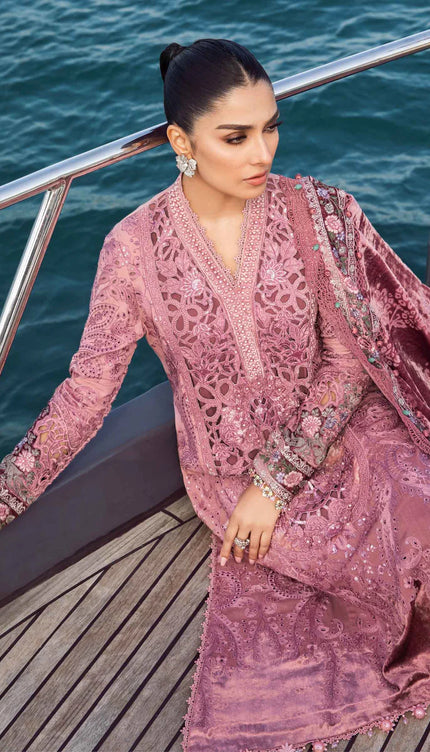 Unstitched Linen | Ash Pink DL-1106