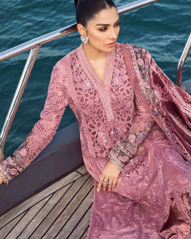 Unstitched Linen | Ash Pink DL-1106