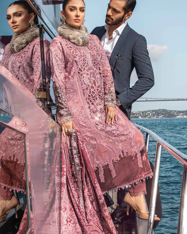 Unstitched Linen | Ash Pink DL-1106