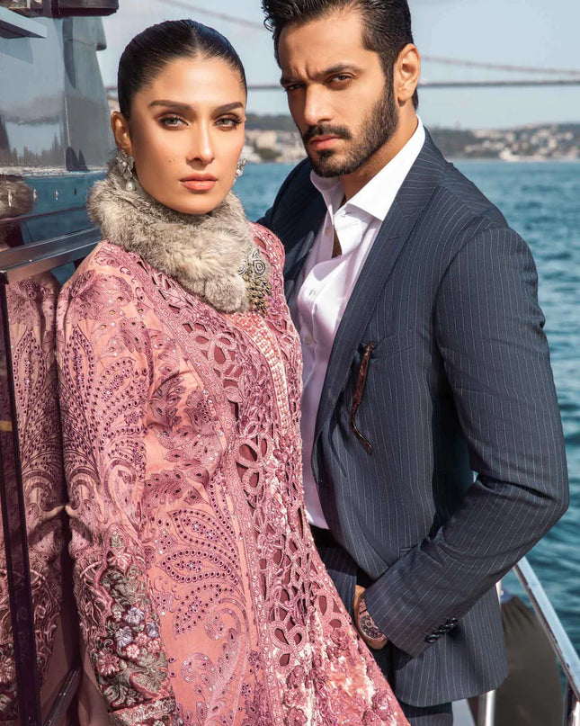 Unstitched Linen | Ash Pink DL-1106