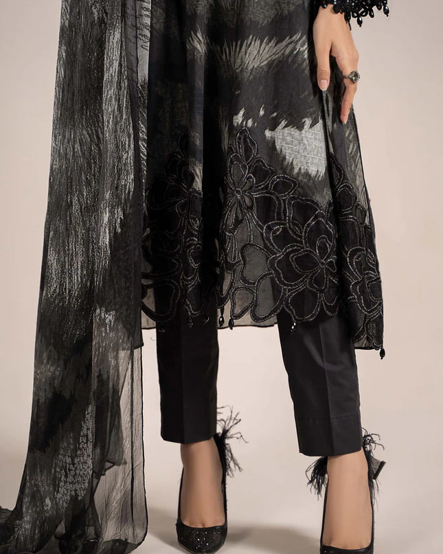 3 Piece Printed Cambric Suit | MPS-2310-A