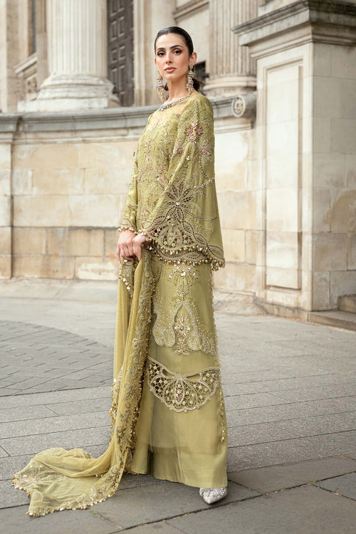 3 Piece Stitched Embroidered Raw Silk Suit