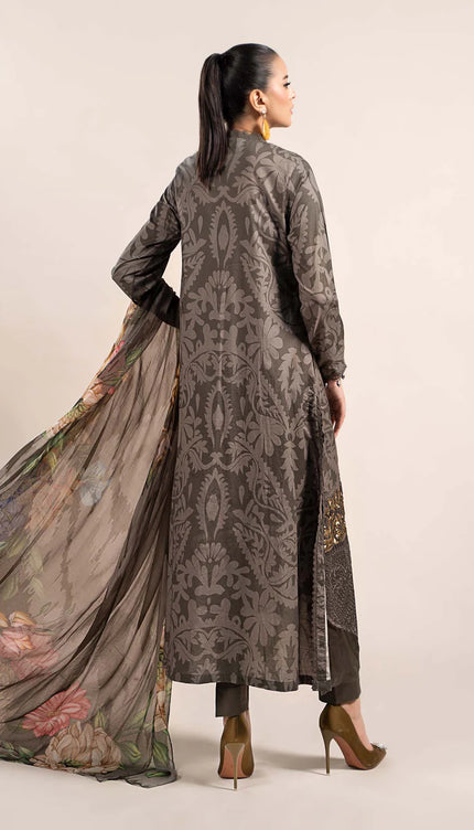3 Piece Printed Cambric Suit | MPS-2307-A