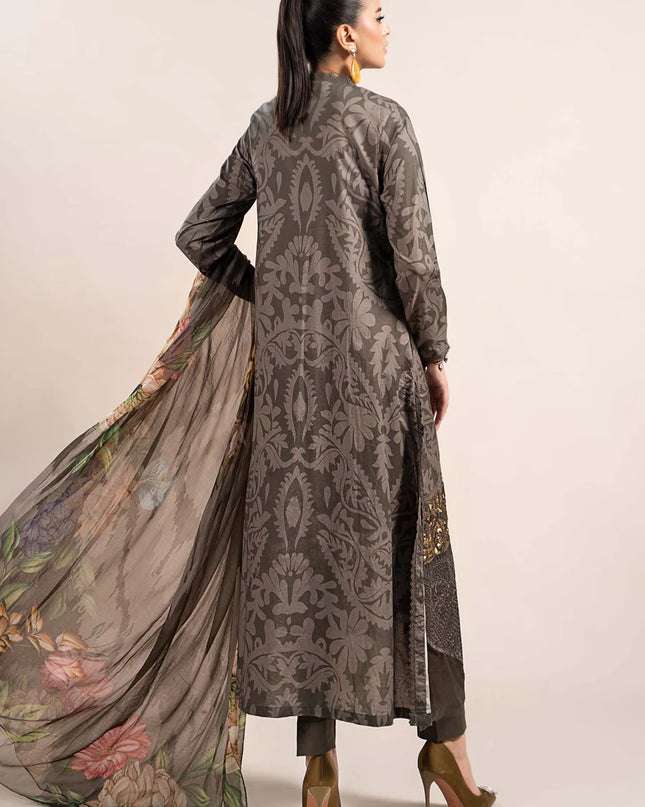 3 Piece Printed Cambric Suit | MPS-2307-A
