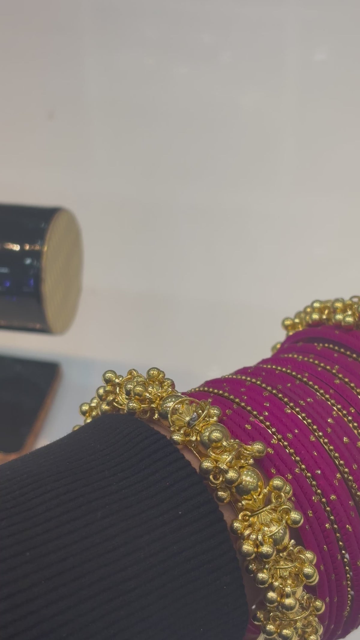 Dark Purplish Pink Bangles