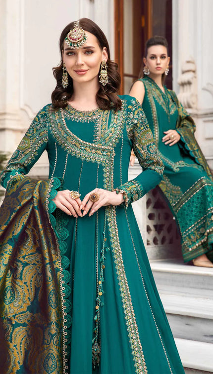 Unstitched Linen | Emerald Green DL-1107