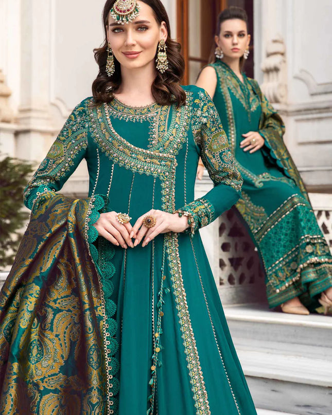 Unstitched Linen | Emerald Green DL-1107
