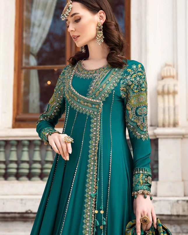 Unstitched Linen | Emerald Green DL-1107