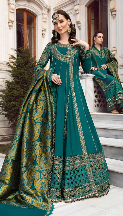 Unstitched Linen | Emerald Green DL-1107