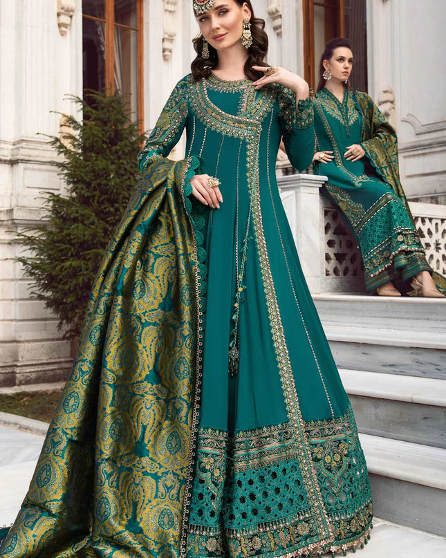 Unstitched Linen | Emerald Green DL-1107