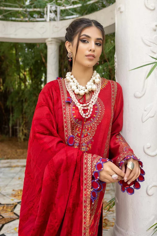 Red Embroidered Dress