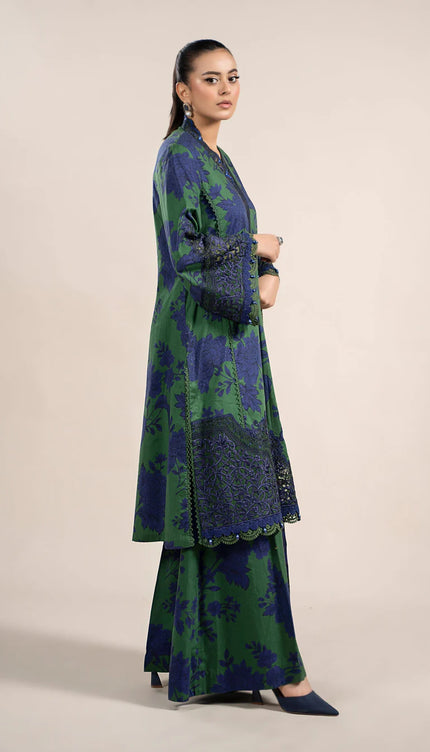 3 Piece Printed Cambric Suit | MPS-2309-B