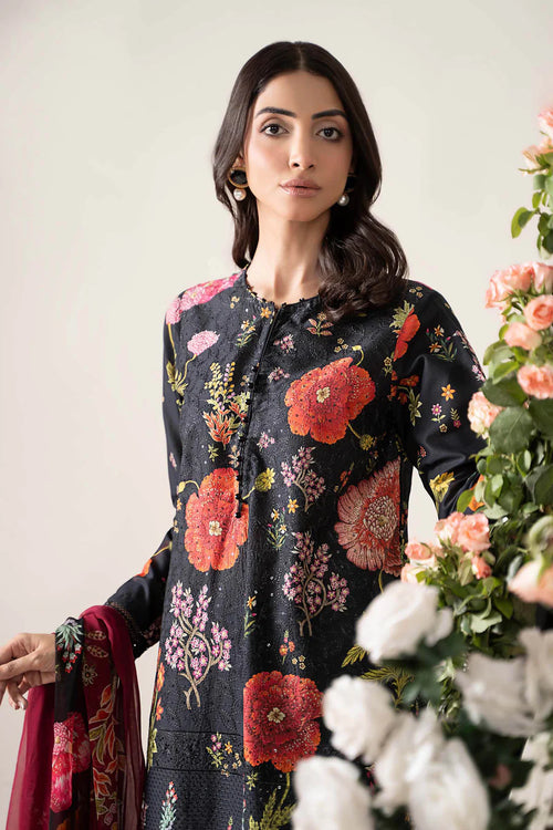 3 Piece Stitched Embroidered Lawn Suit | MPT-2607-B