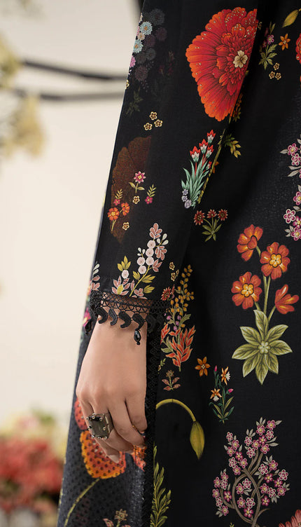 3 Piece Stitched Embroidered Lawn Suit | MPT-2607-B