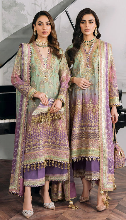 EMBROIDERED CHIFFON CH12-08