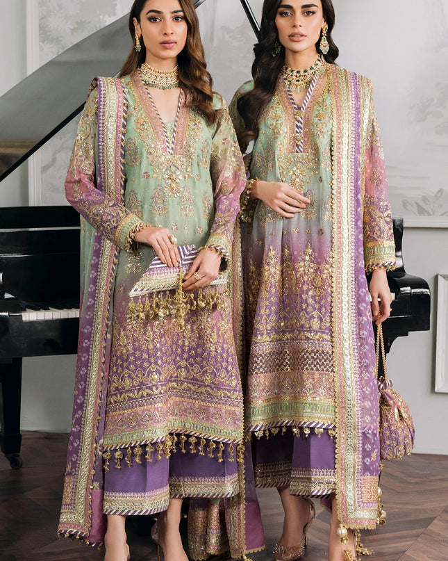 EMBROIDERED CHIFFON CH12-08