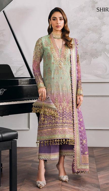 EMBROIDERED CHIFFON CH12-08
