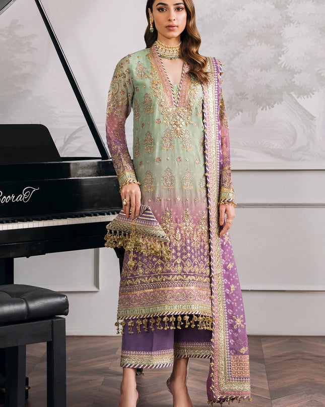 EMBROIDERED CHIFFON CH12-08