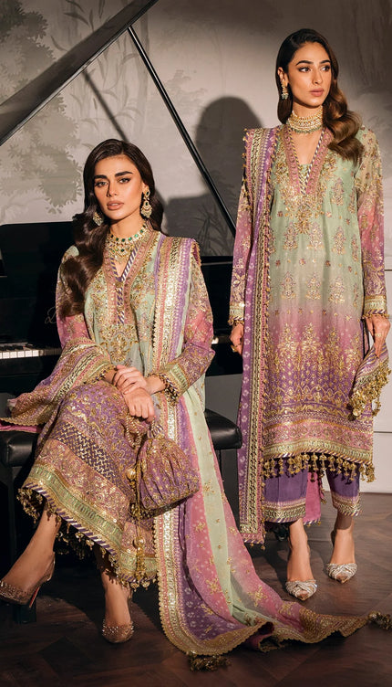 EMBROIDERED CHIFFON CH12-08