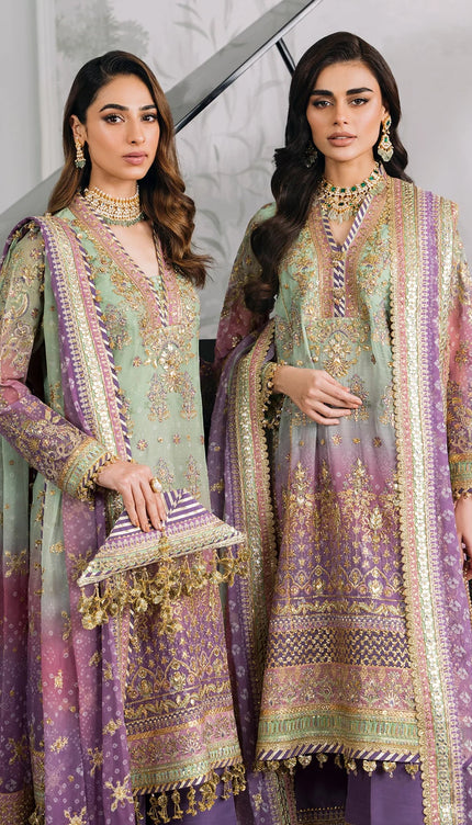 EMBROIDERED CHIFFON CH12-08