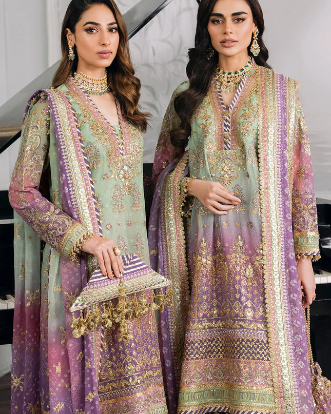EMBROIDERED CHIFFON CH12-08