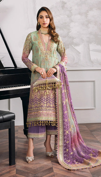 EMBROIDERED CHIFFON CH12-08
