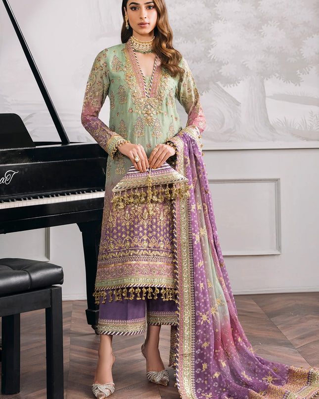 EMBROIDERED CHIFFON CH12-08