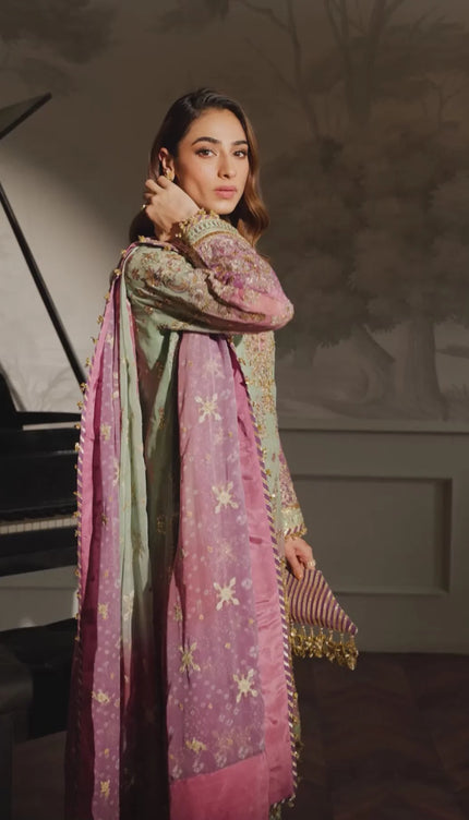 EMBROIDERED CHIFFON CH12-08