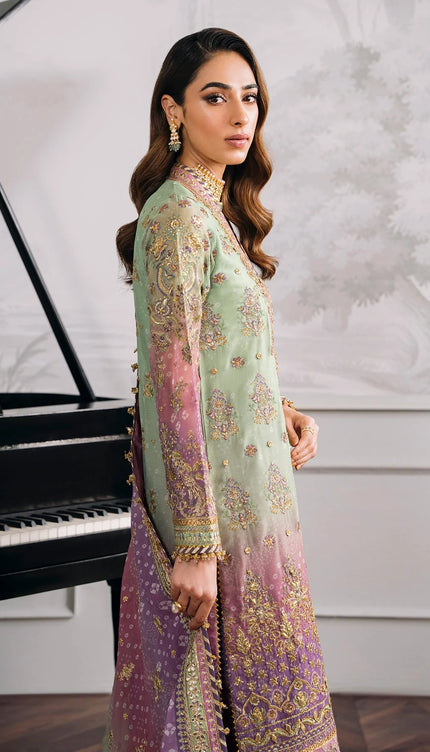 EMBROIDERED CHIFFON CH12-08