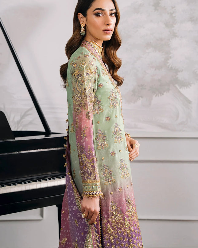 EMBROIDERED CHIFFON CH12-08