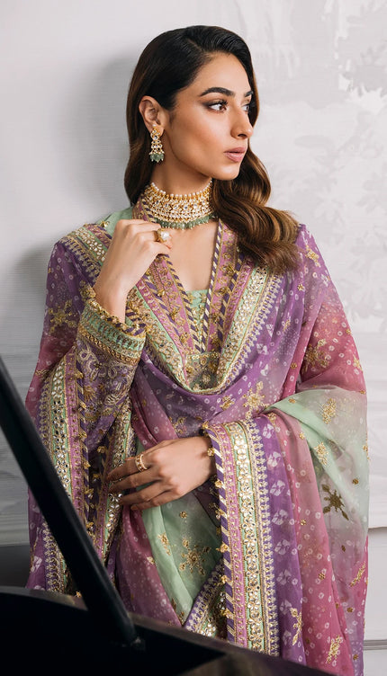 EMBROIDERED CHIFFON CH12-08