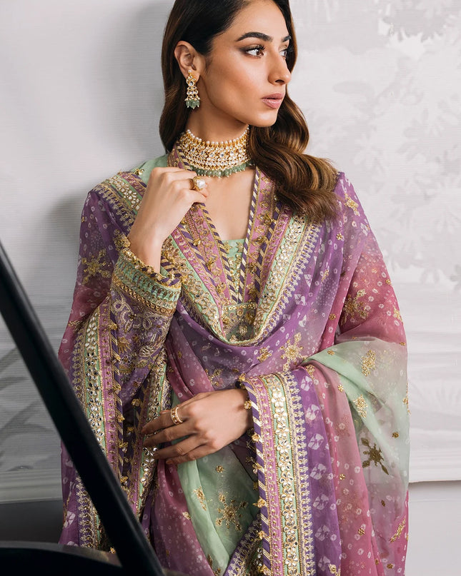 EMBROIDERED CHIFFON CH12-08
