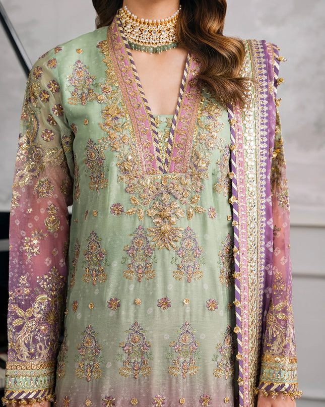EMBROIDERED CHIFFON CH12-08