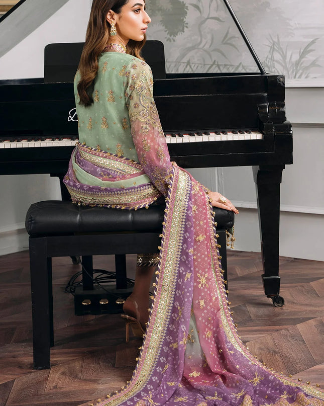 EMBROIDERED CHIFFON CH12-08