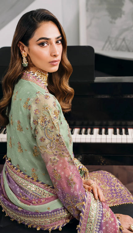 EMBROIDERED CHIFFON CH12-08