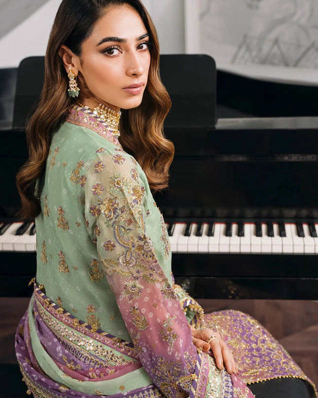 EMBROIDERED CHIFFON CH12-08