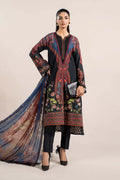 3 Piece Printed Cambric Suit | MPS-2304-B