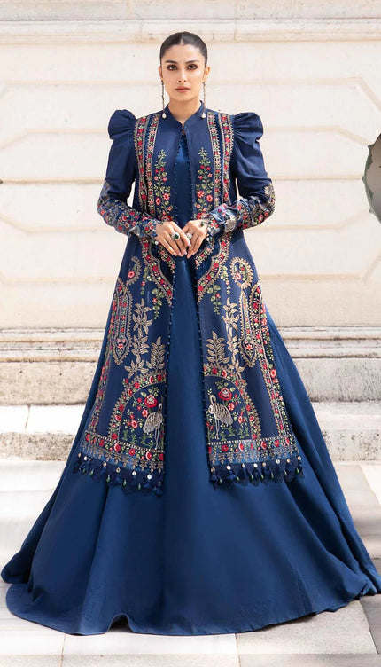 Stitched Linen | Navy Blue DL-1109