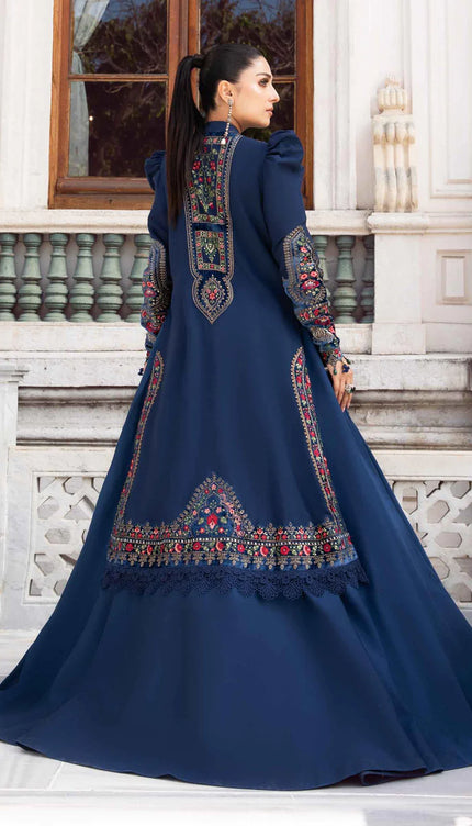 Stitched Linen | Navy Blue DL-1109