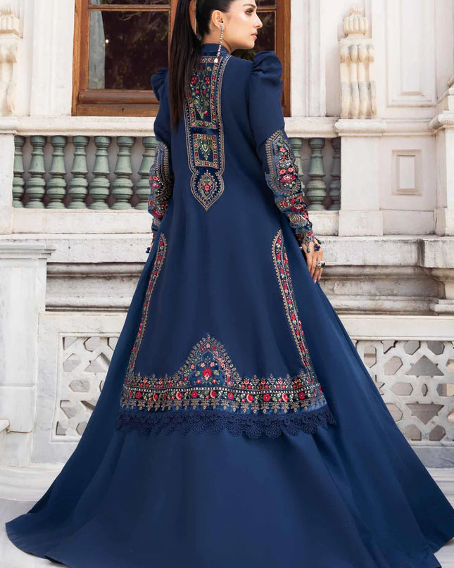 Stitched Linen | Navy Blue DL-1109