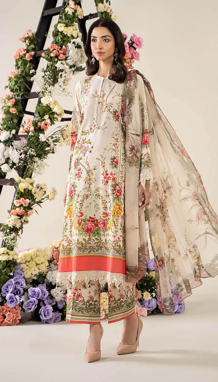 3 Piece Stitched Embroidered Lawn Suit | MPT-2605-A