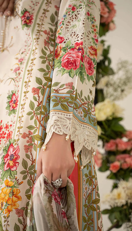 3 Piece Stitched Embroidered Lawn Suit | MPT-2605-A