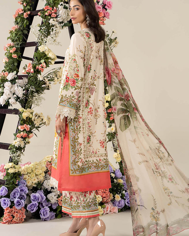 3 Piece Stitched Embroidered Lawn Suit | MPT-2605-A
