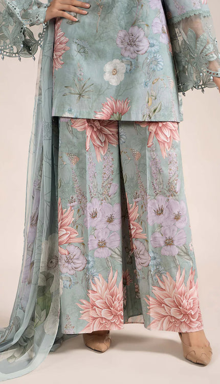 3 Piece Printed Cambric Suit | MPS-2306-A