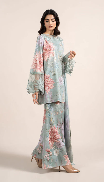 3 Piece Printed Cambric Suit | MPS-2306-A