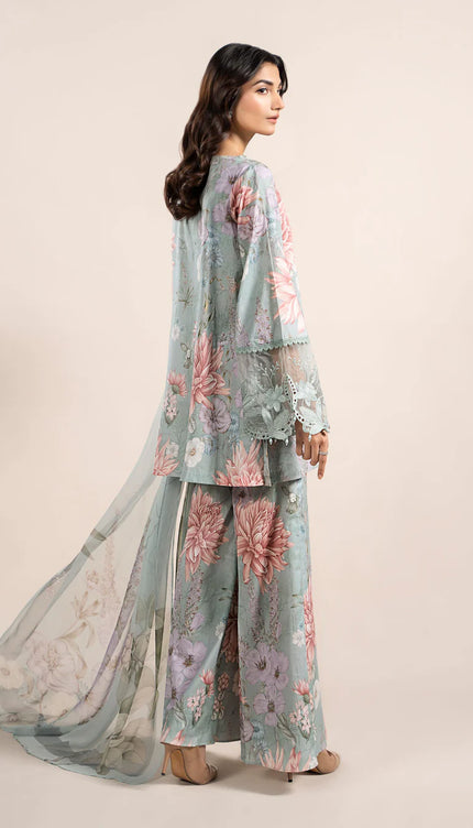 3 Piece Printed Cambric Suit | MPS-2306-A