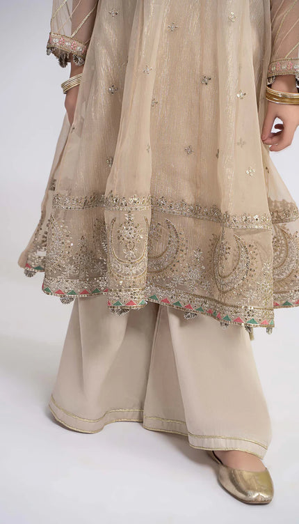 3 Piece Embroidered Organza Suit | MKS-EF24-26