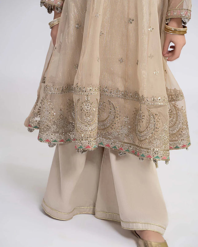 3 Piece Embroidered Organza Suit | MKS-EF24-26